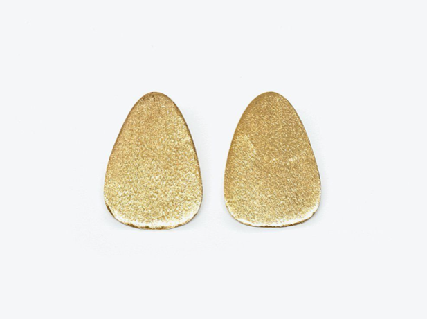 gold triangular Nisolo earrings