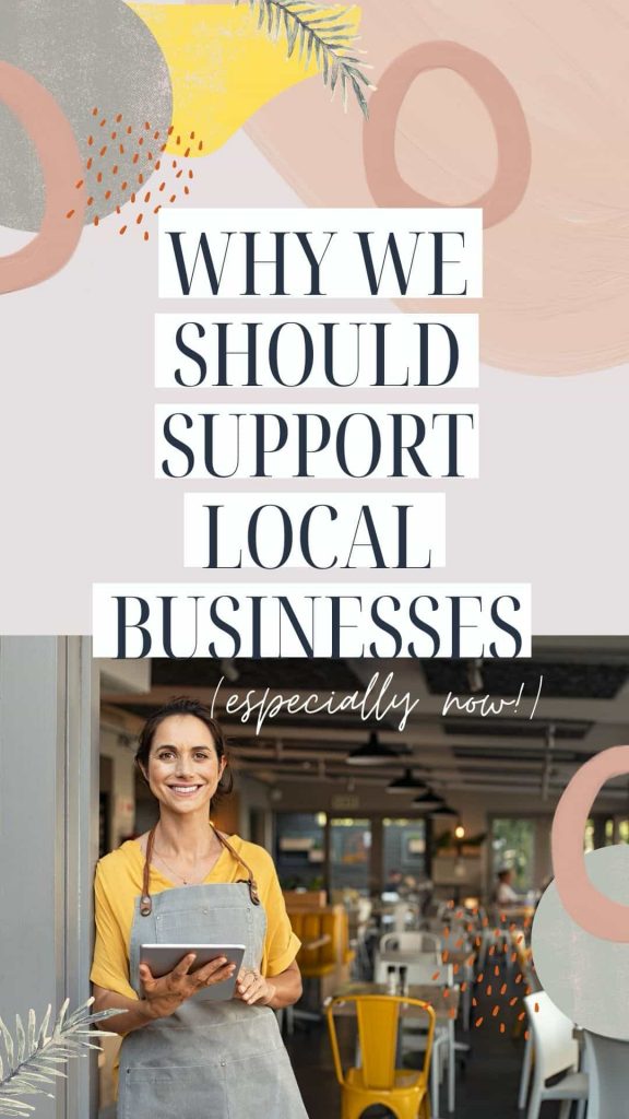 why it's important to support small local businesses