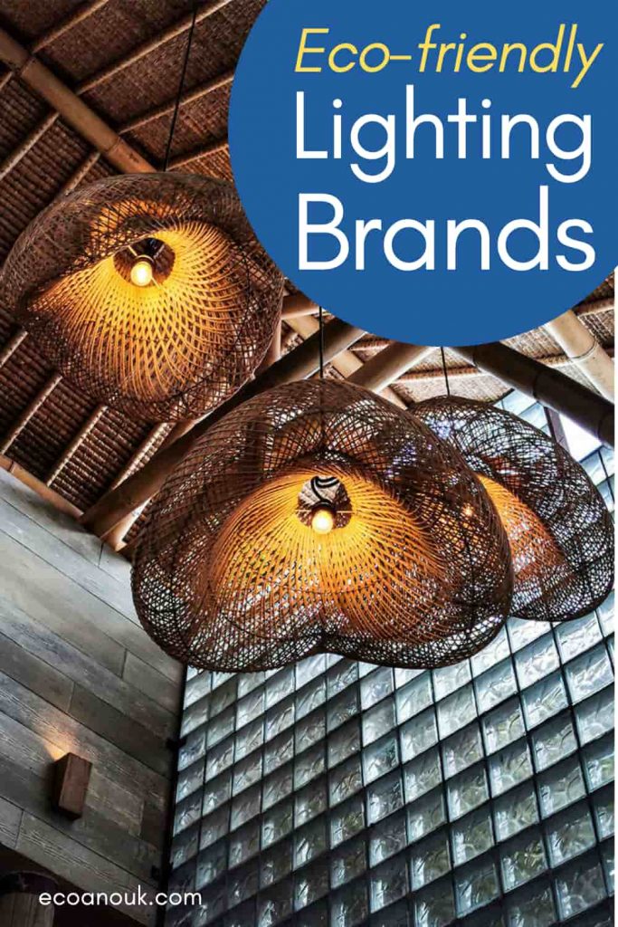 hanging rattan lamp shades with LED bulbs in a traditional building