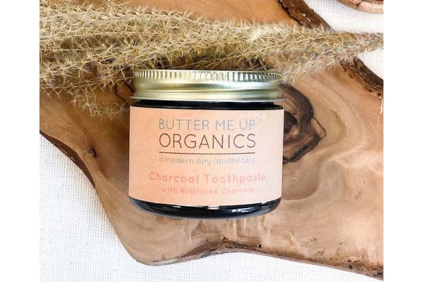 butter me up organics charcoal toothpaste